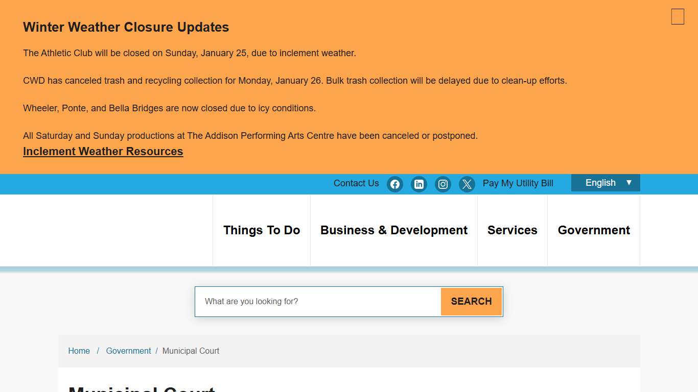 Municipal Court - Addison, Texas